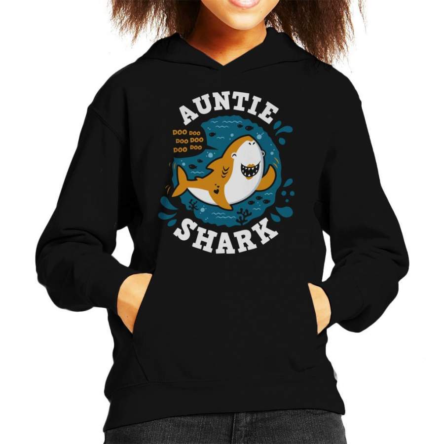 Baby Shark Family Auntie Kid’s Hooded Sweatshirt