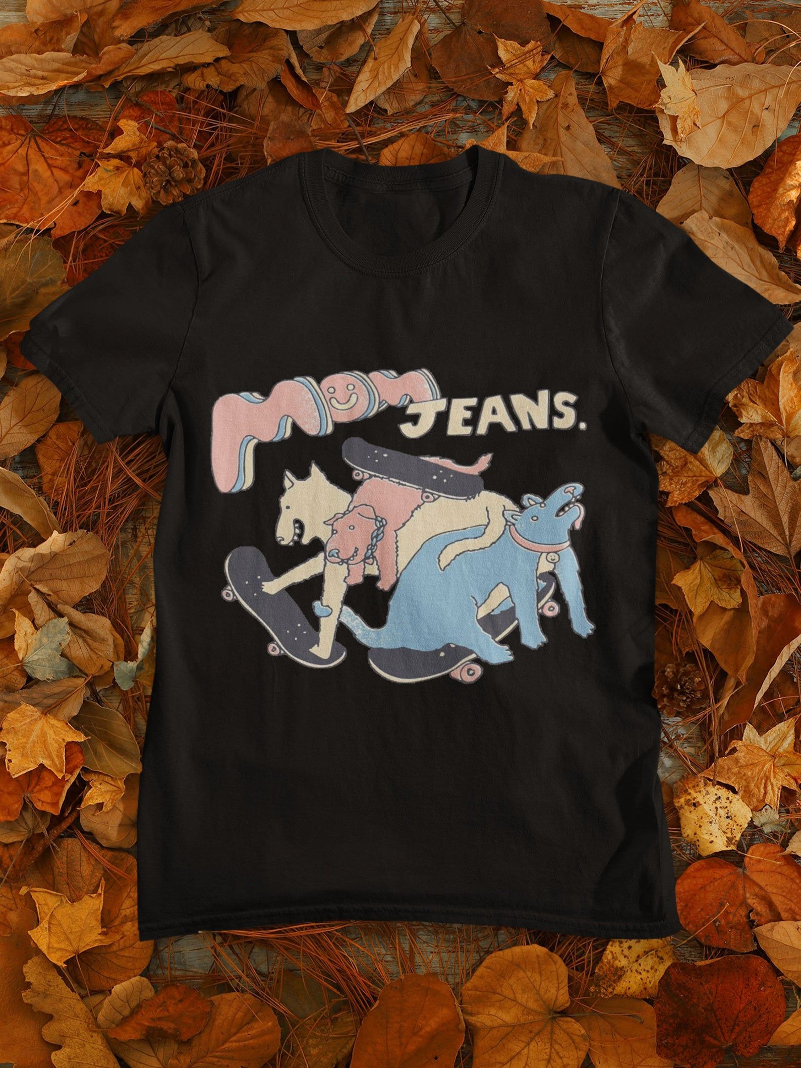 Vintage Mom Jeans Band – Puppy Love T- Shirt Funny Cute S And Gift T-Shirt