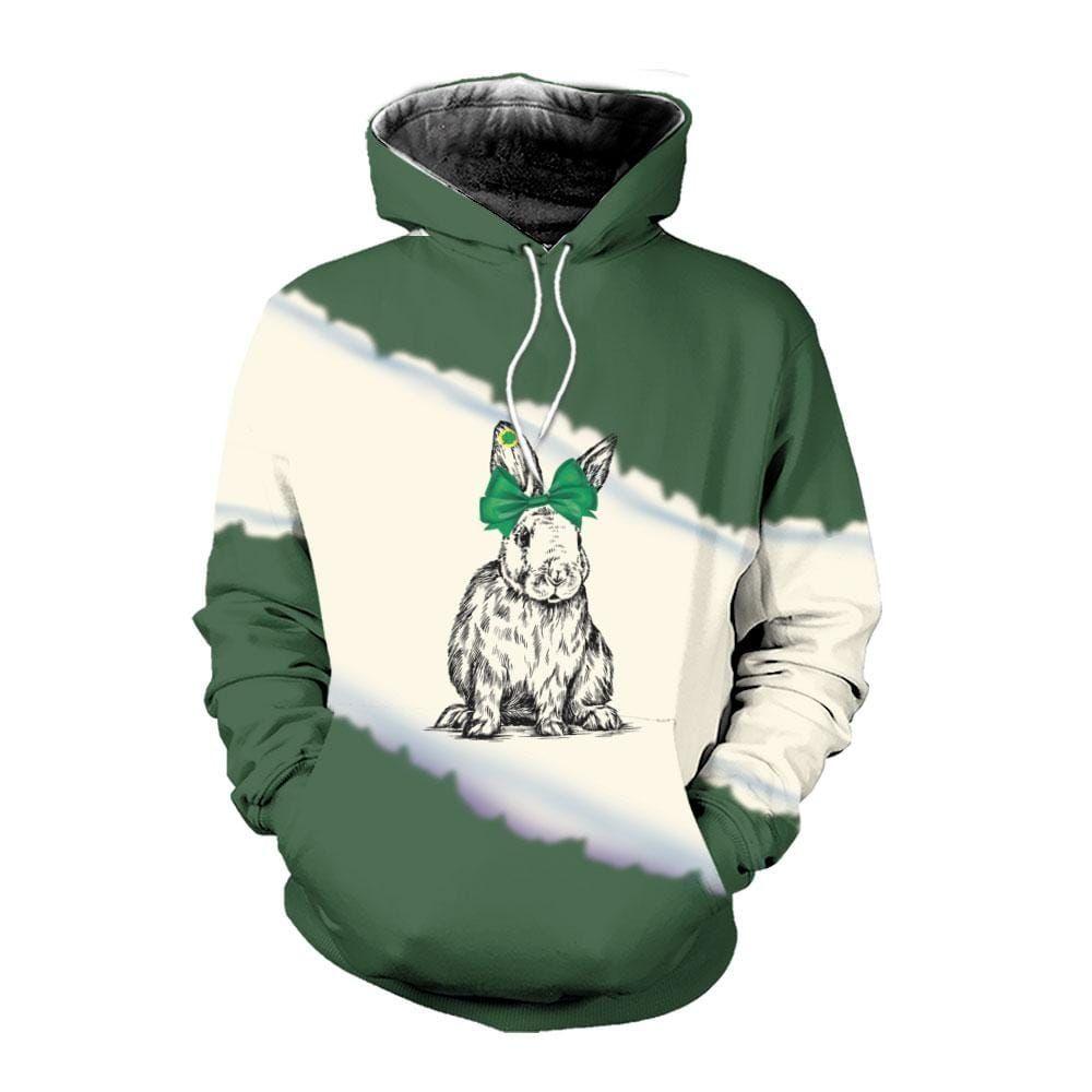 Cute Bunny Farmer Hoodie 3D All Over Print