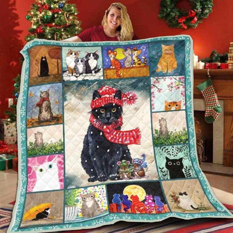 Mp3001 Cat The Shape Of Cat Quilt Sothwarm