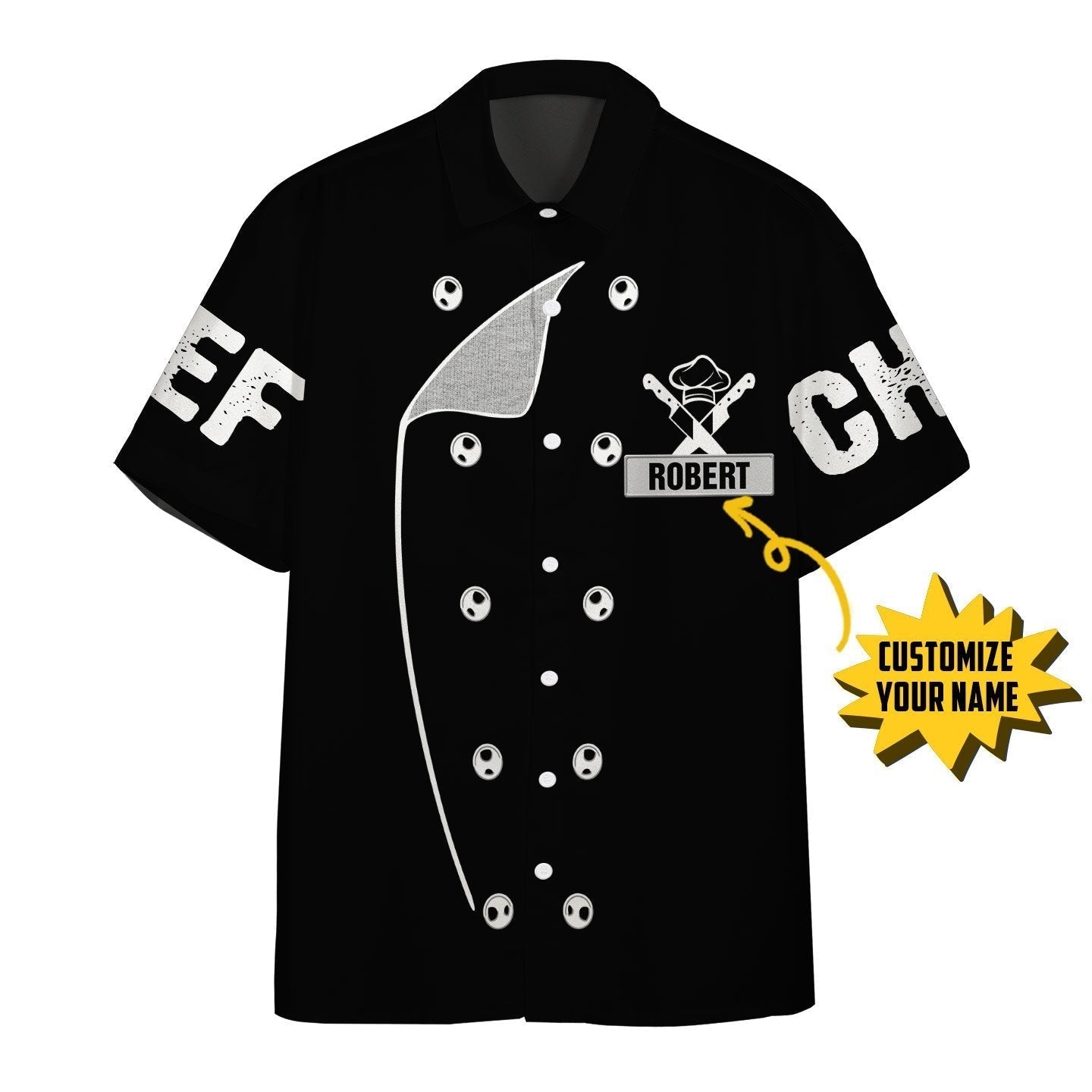 Chef Black Uniform Nutrition Custom Name Hawaii Shirt For Men Women Adult Ha56536