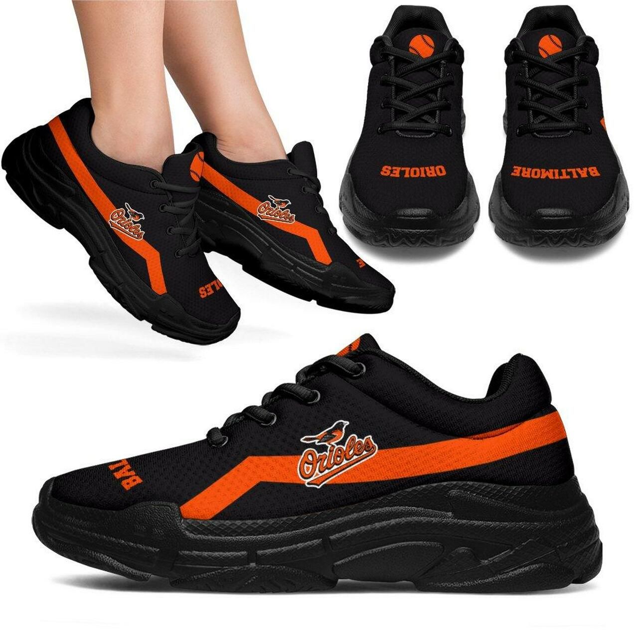 Baltimore Orioles Sneakers With Line Shoes Edition Chunky Sneaker Running Shoes For Men, Women Shoes15838