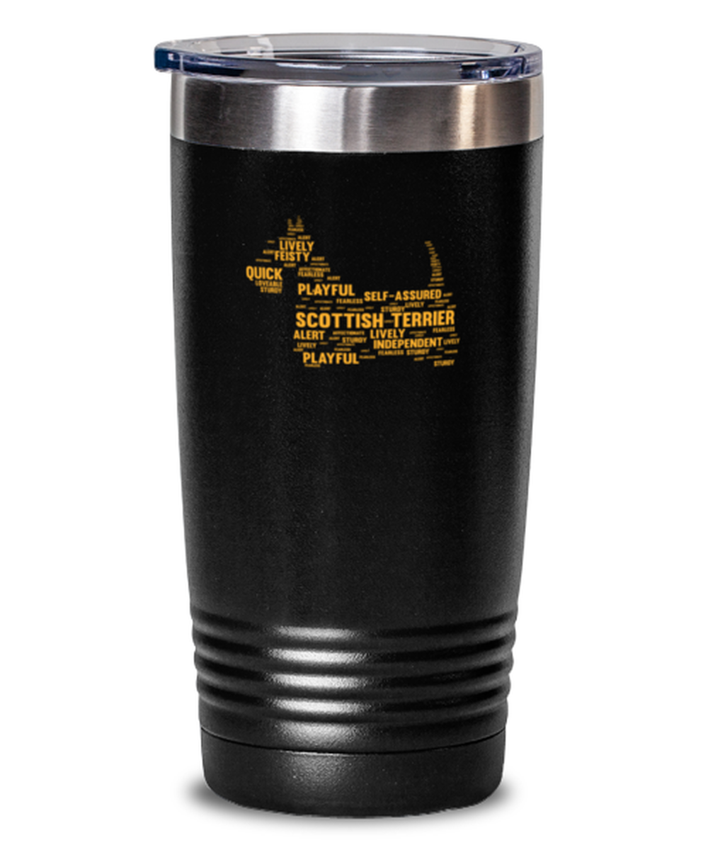 20 Oz Tumbler Stainless Steel Insulated Funny Scottish Terrier Dog Doggie