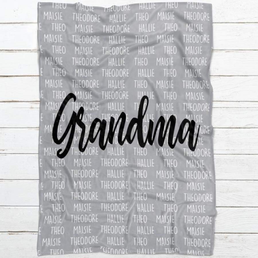 Grandma Gift for Grandma Blanket Gift for Grandma Custom Gift for Grandmother Gift GST
