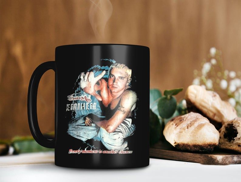 Black Mug Eminem Every Moment Is Another Chance Vintage Mug Slim Shady Mug Double M Mug M&M Mug Premium Sublime Ceramic Coffee Mug H99