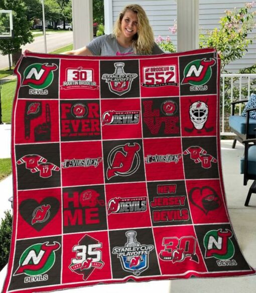 New Jersey Devils 1 Quilt Blanket A95