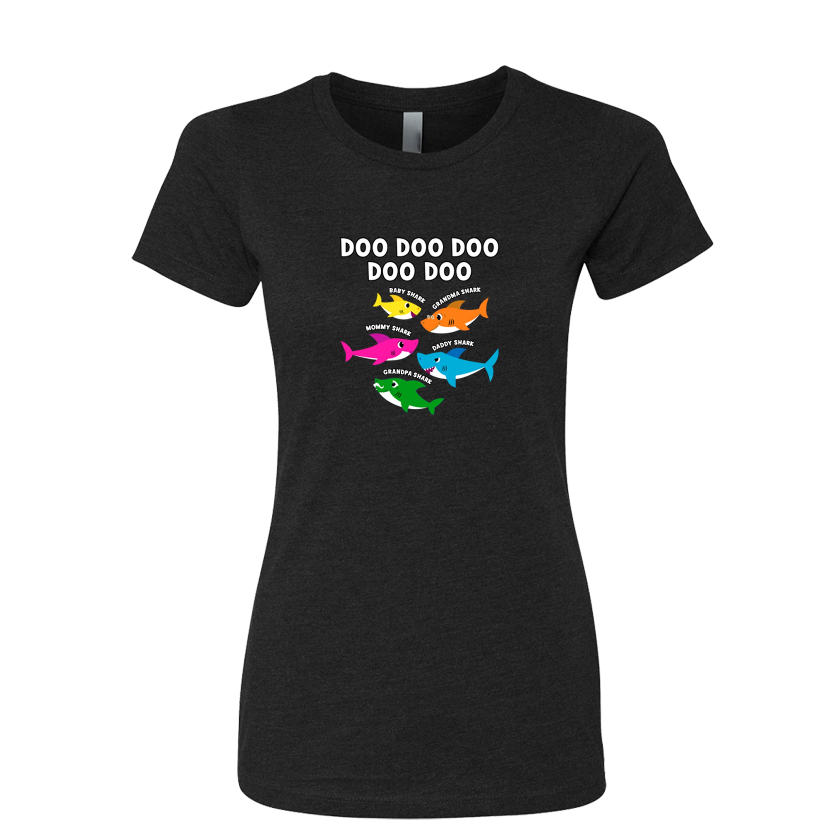 Shark Family Doo Doo Doo Doo Doo Women’s Poly-Cotton T-shirt