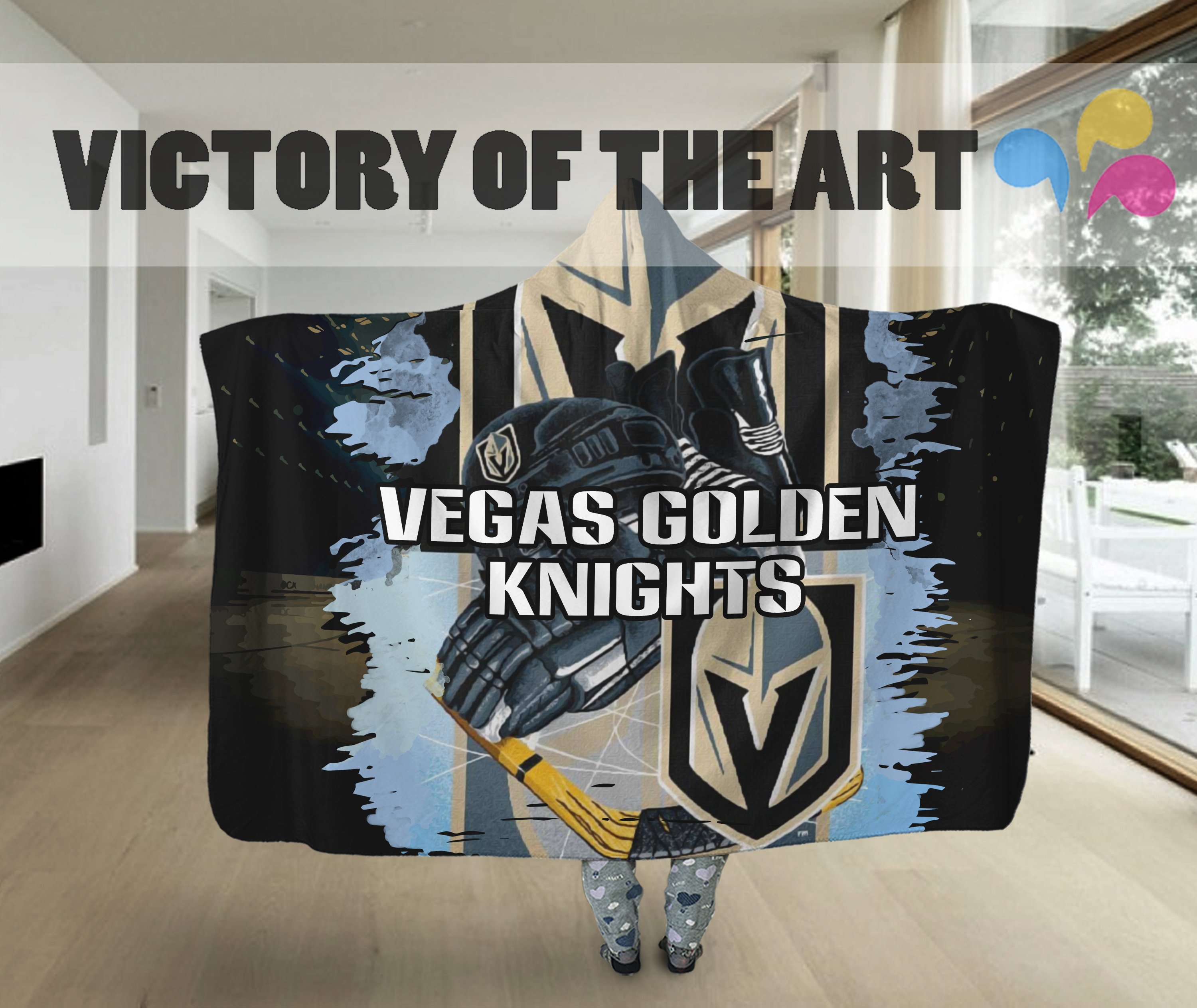 Special Edition Vegas Golden Knights Home Field Advantage Hooded Blanket