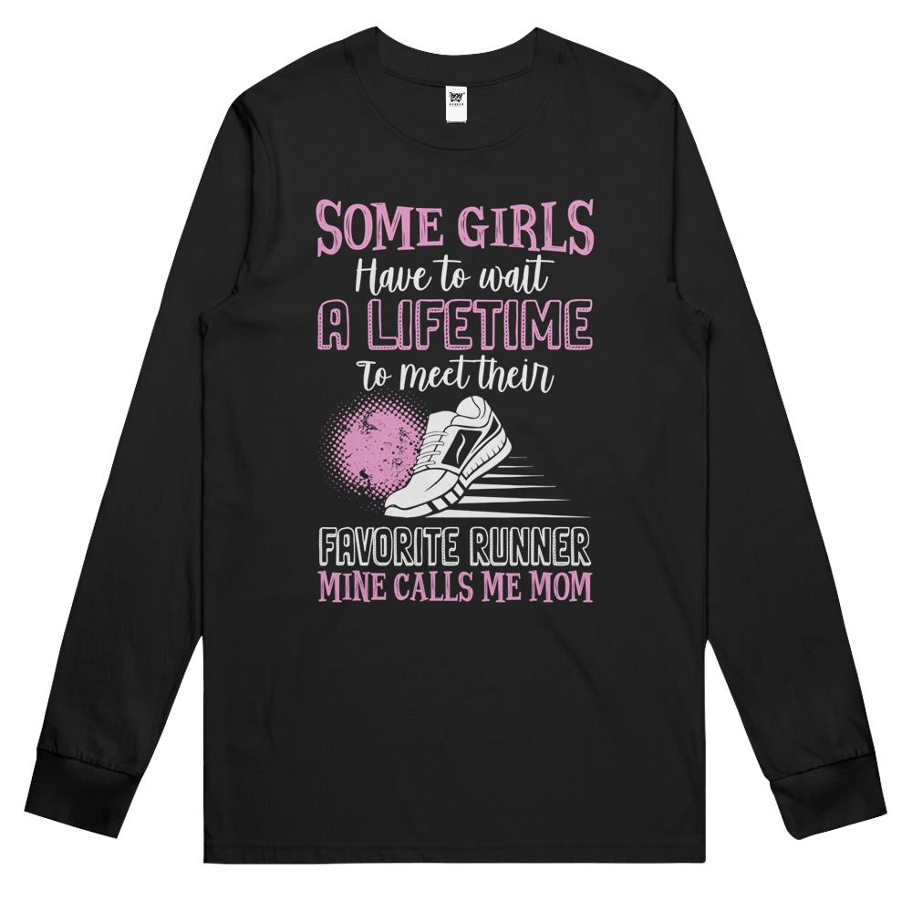 Favorite Runner Calls Me Mom Cute Track & Field Gift Long Sleeve T Shirts