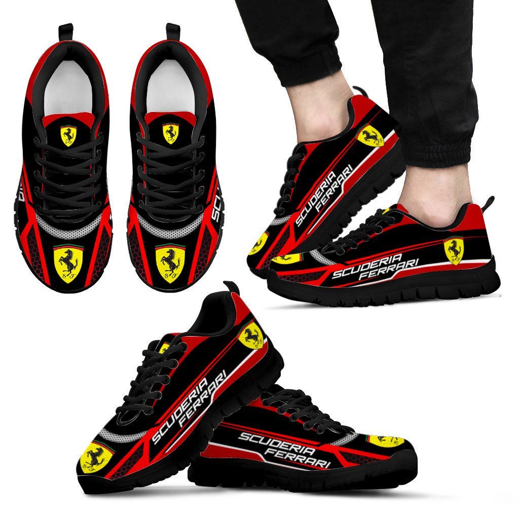 3D Printed Scuderia Ferrari TNC-HA Sneakers For Men & Women Ver1 (Red)