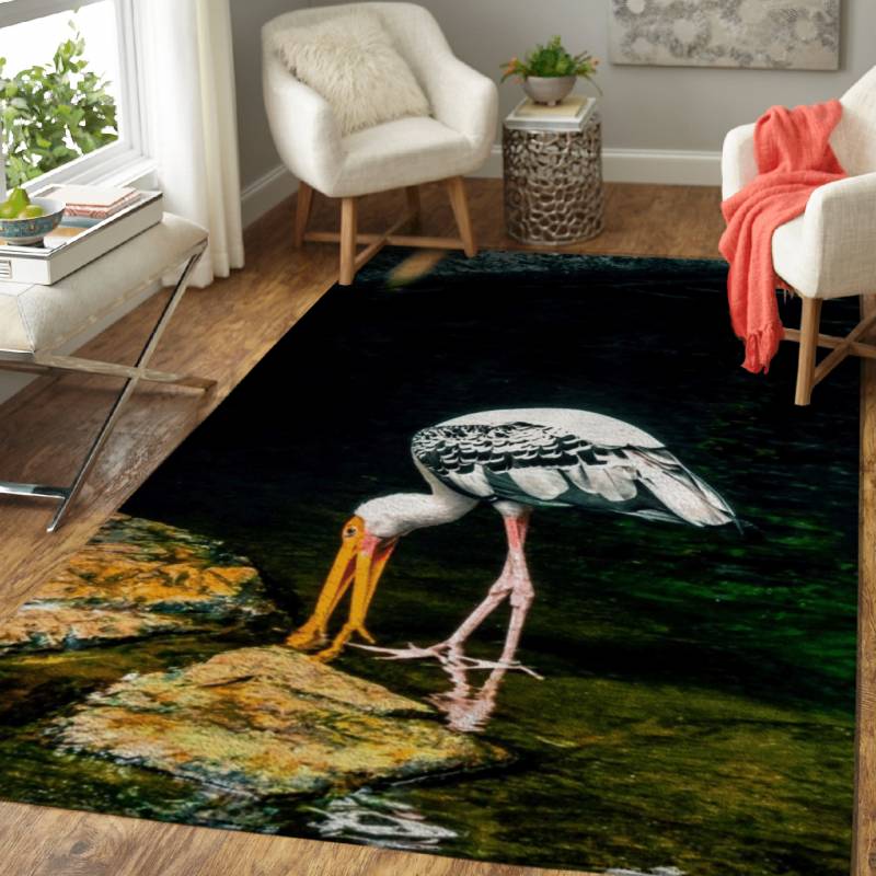 Stork at the Bronx Zoo – Animals Area Rug Carpet