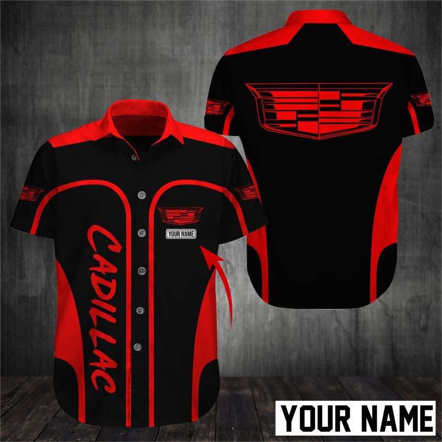 Cadillac Baseball Shirt 3D All Over Customized Ver 2 (Red)