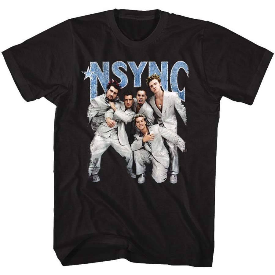 American Classics NSYNC Men’s Strike A Pose T-Shirt Black