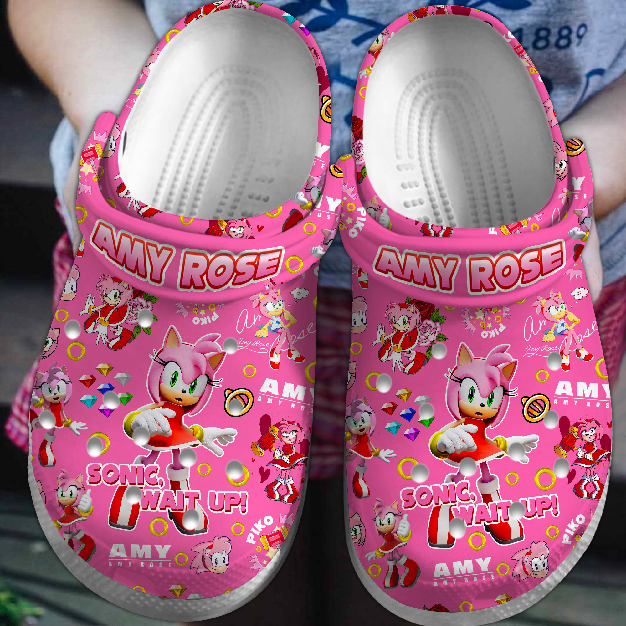 Premium Sonic The Hedgehog Game Movie Crocs Crocband Clogs Shoes Comfortable For Men Women and Kids 6