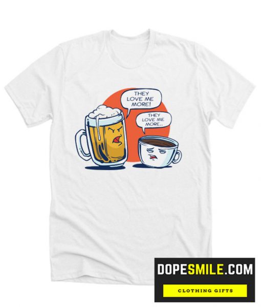 BEER VS COFFEE cool T shirt