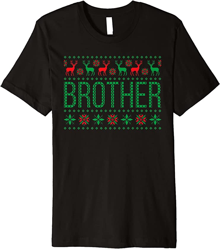 Xmas Matching Outfits for Holiday Brother Ugly Christmas Premium T-Shirt