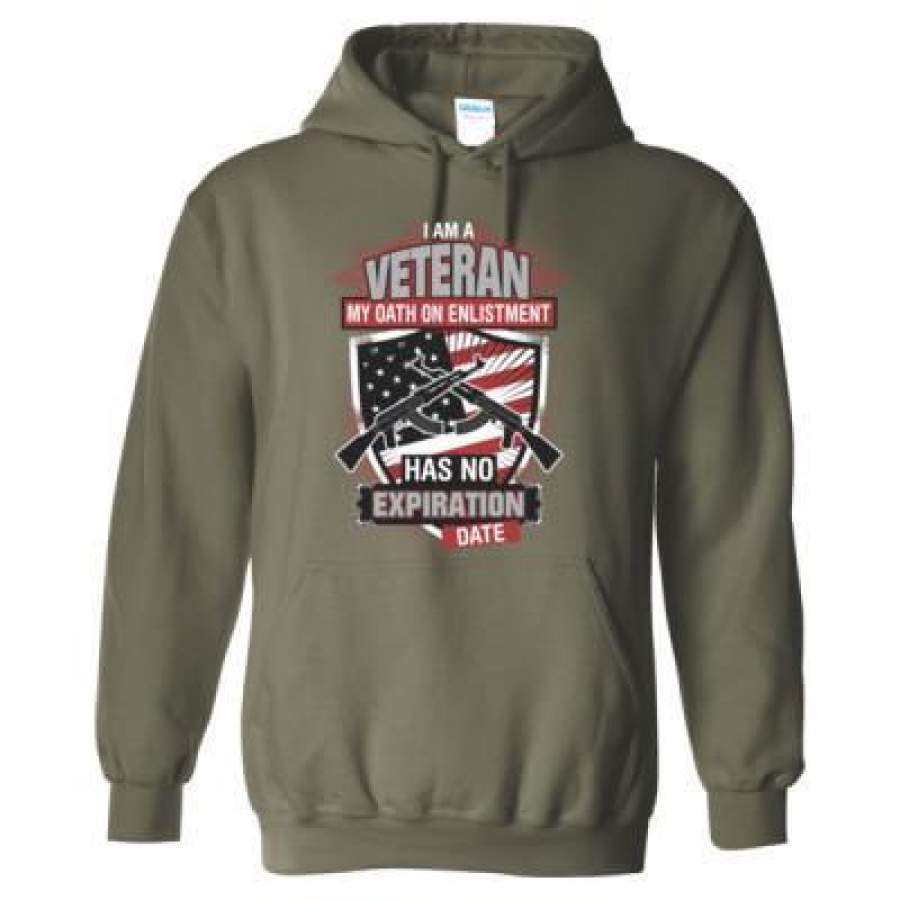 AGR I Am A Veteran My Oath On Enlistment Has No Expiration Date – Heavy Blend™ Hooded Sweatshirt