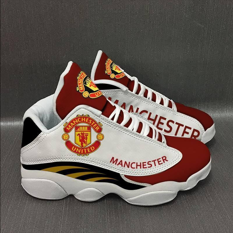 Manchester United Football Team Air Jordan 13 Printing Shoes Sneaker Stylepulse