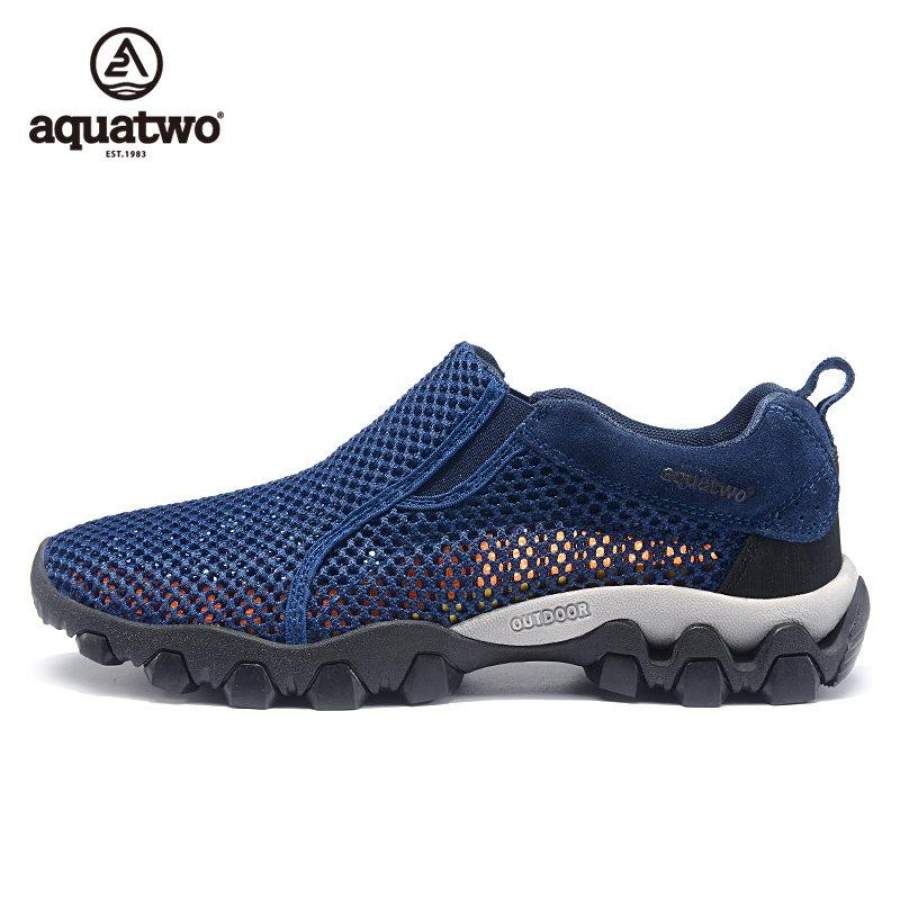 AQUA TWO Outdoor Camping Men Sports Hiking Shoes Air mesh Walking Sneakers Durable Breathable Climbing Athletic Shoes HDS-100957