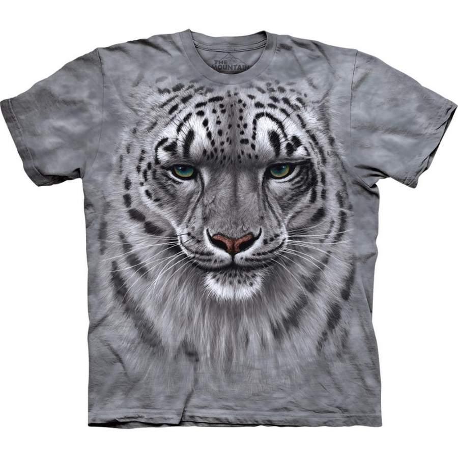 Snow Leopard Face Close-Up Kids T-Shirt