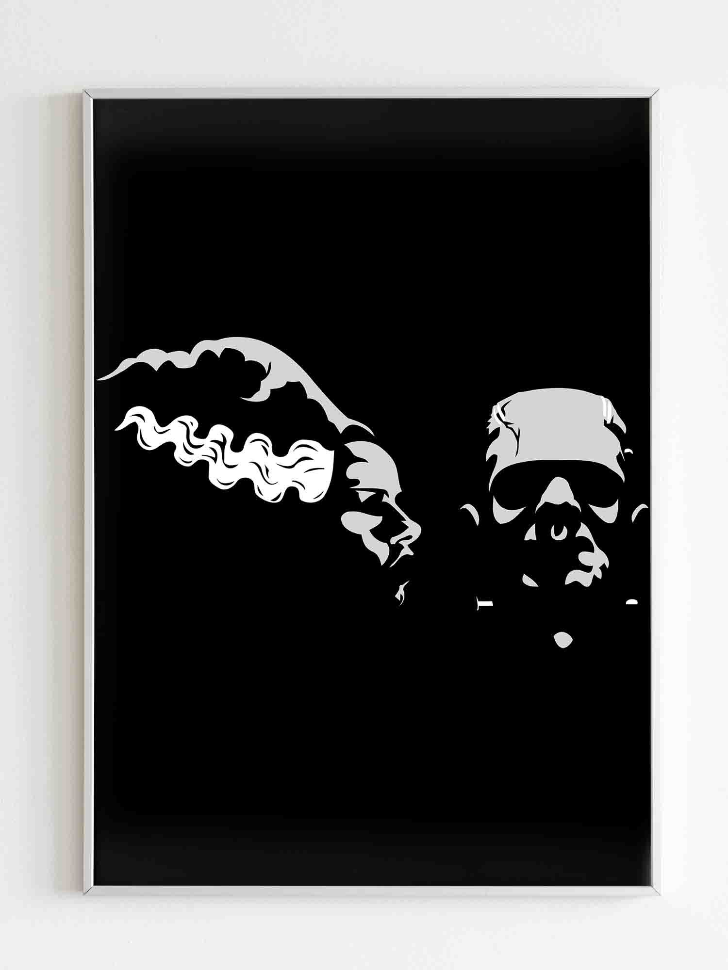Mr And Mrs Frankenstein Matte Posters – MD – Home Decor Styles