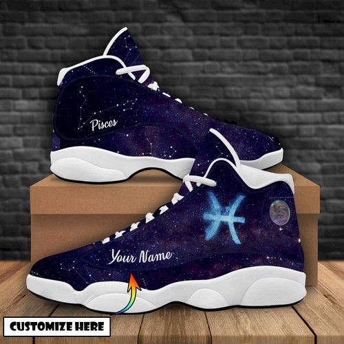 Pisces Zodiac Air Jordan 13 Personalized Shoes Sport Sneakers