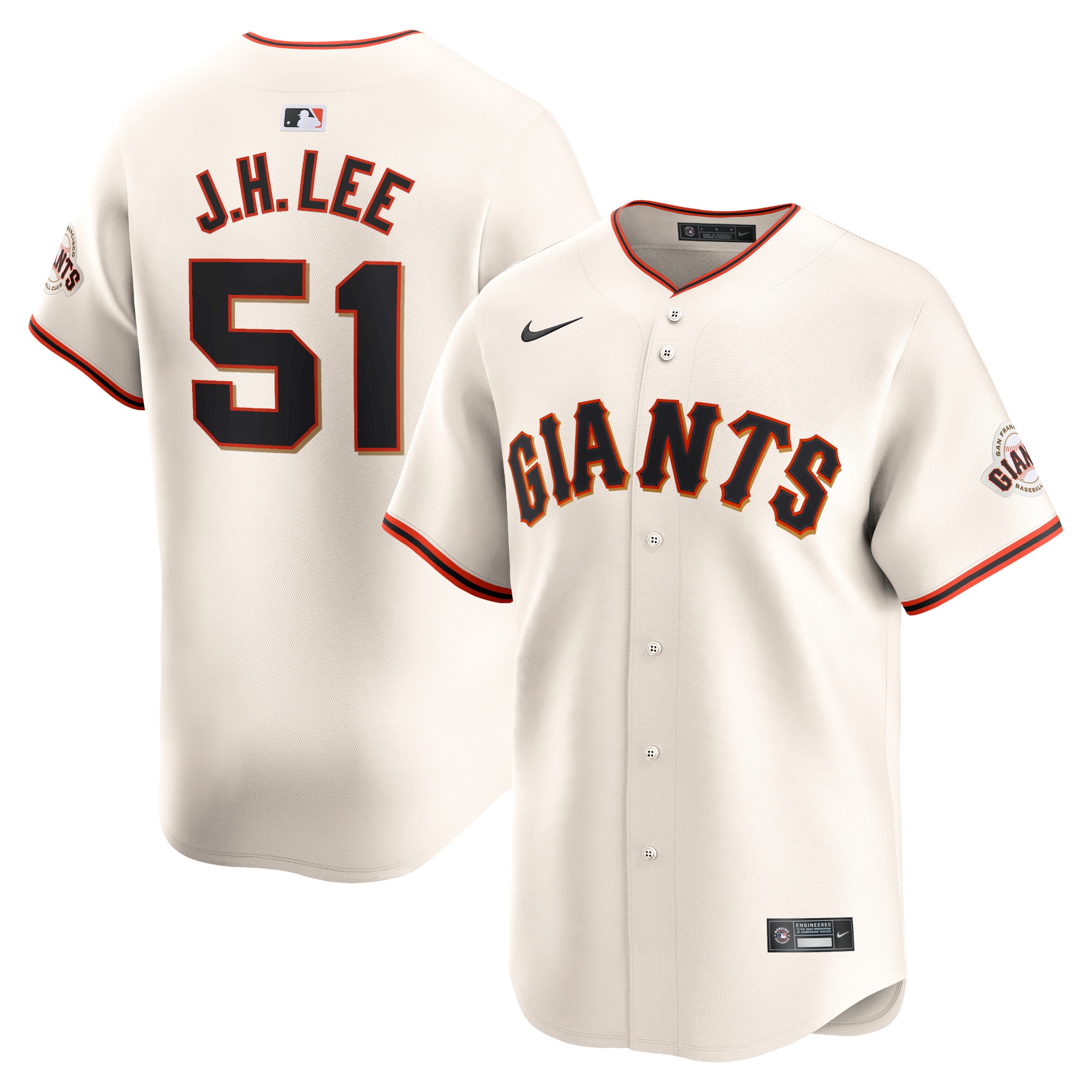 Jung Hoo Lee San Francisco Giants Home Limited Player Jersey – Cream