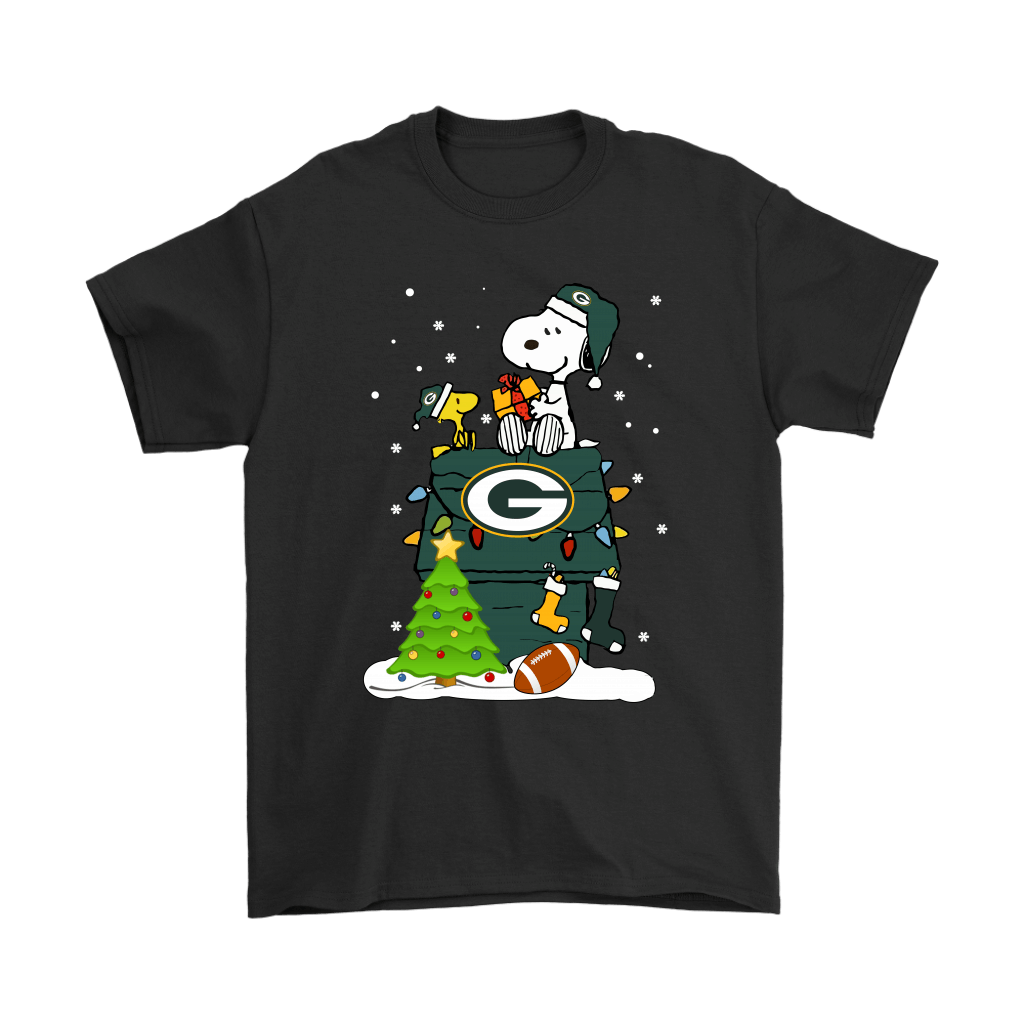 Buy A Happy Christmas With Green Bay Packers Snoopy Shirts