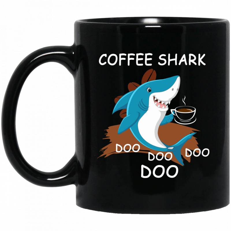 Coffee Shark Doo Doo Doo Funny Coffee Mug