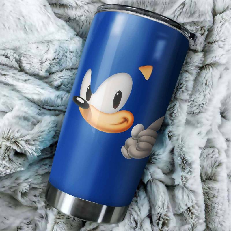 Sonic The Hedgehog Head Perfect Gift Stainless Steel Tumbler