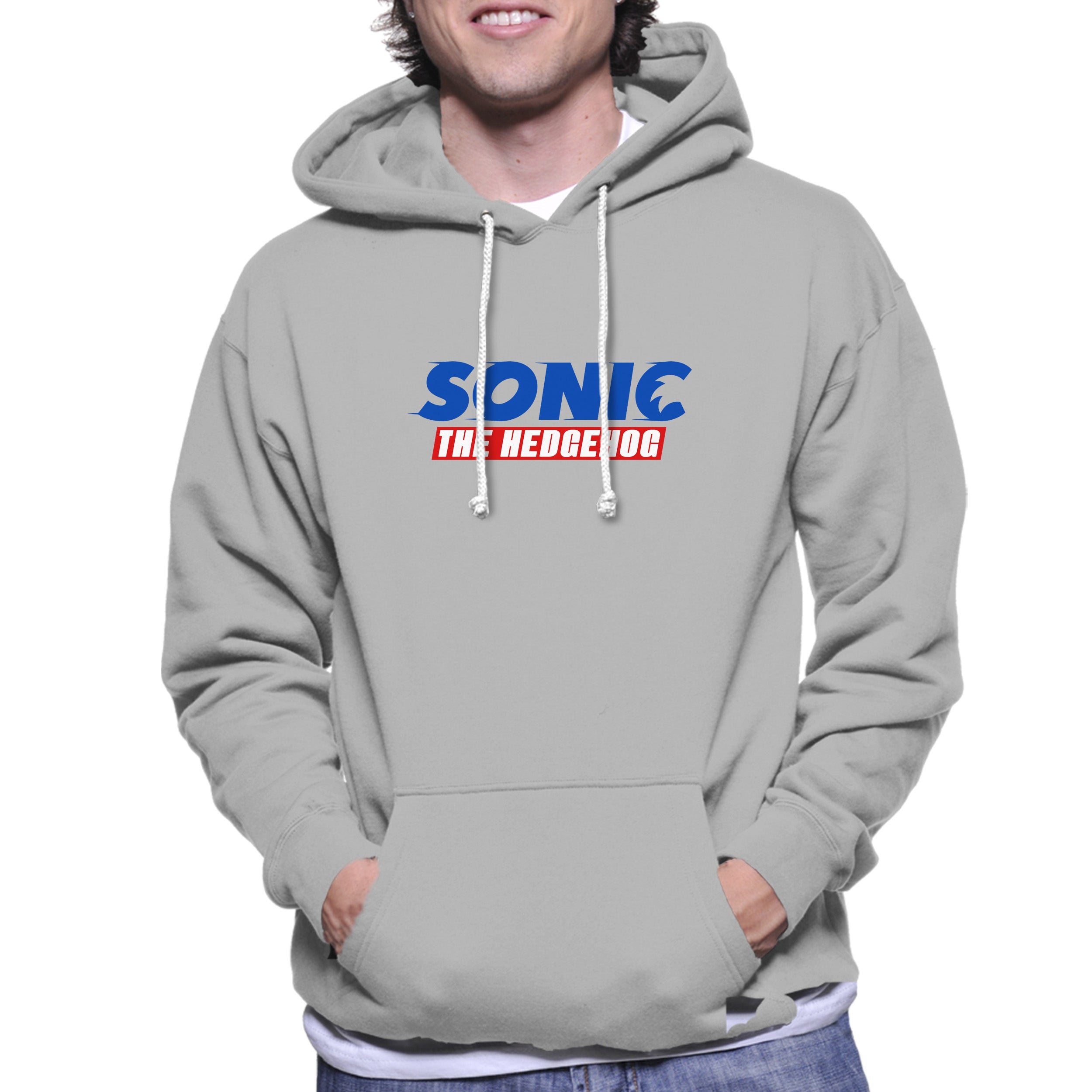 Sonic The Hedgehog Movie Logo Blue Unisex Hoodie