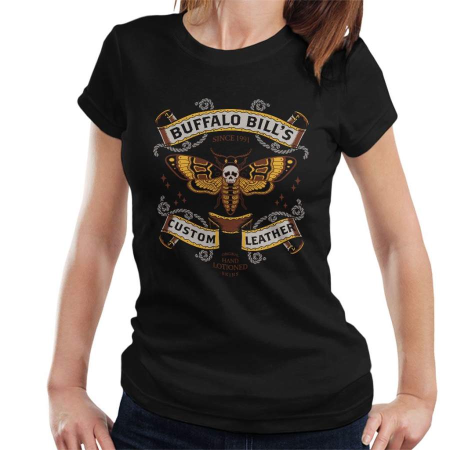 Silence Of The Lambs Buffalo Bills Custom Leather Women’s T-Shirt