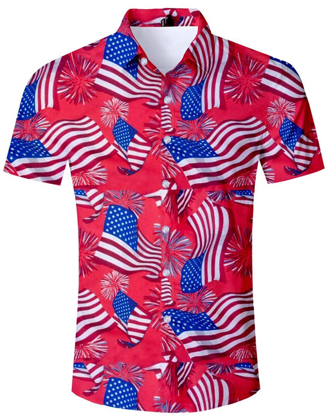 Usa Flag Multicolor Nice Design Hawaiian Shirt Dhc18062065