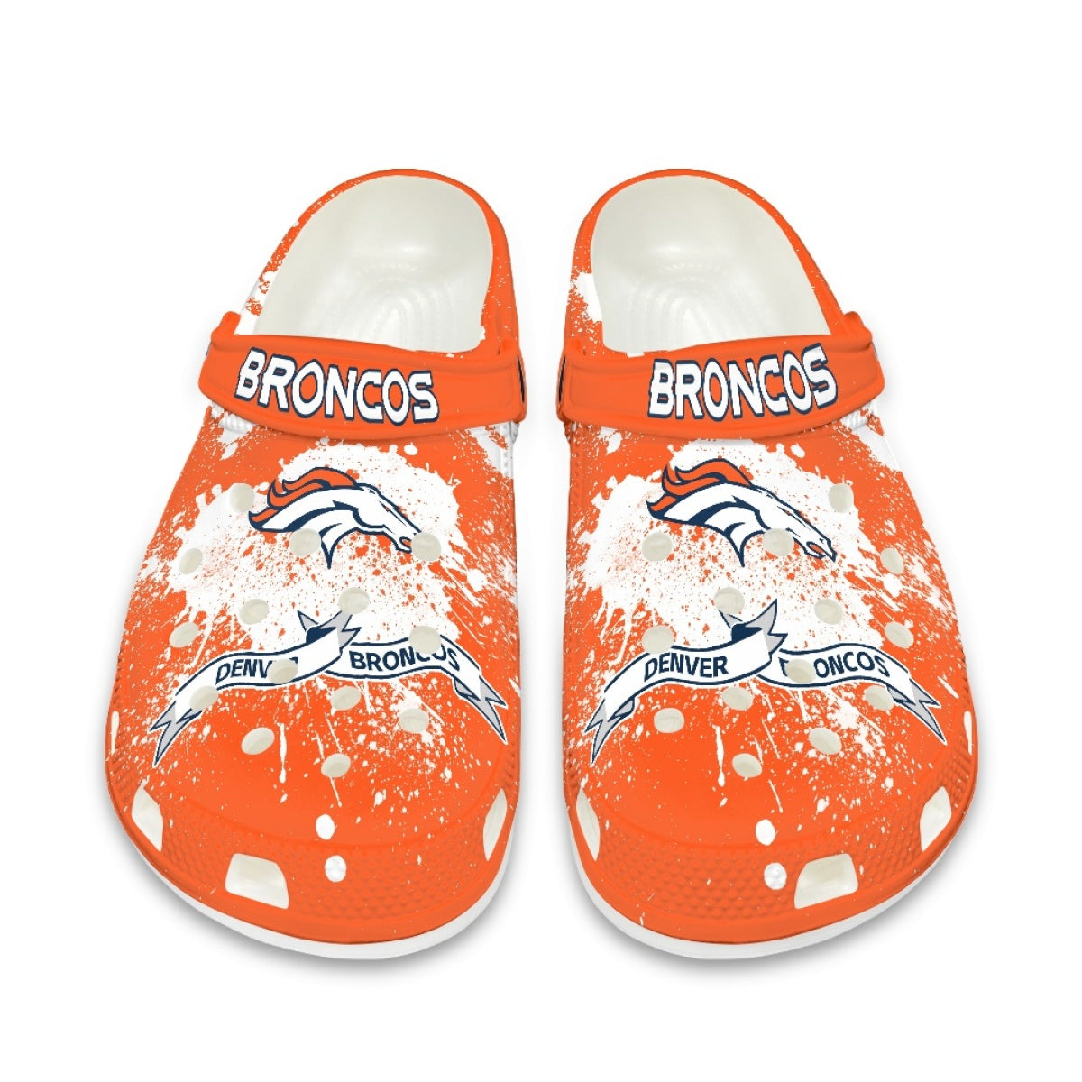 Denver Broncos Crocs Clog Shoes