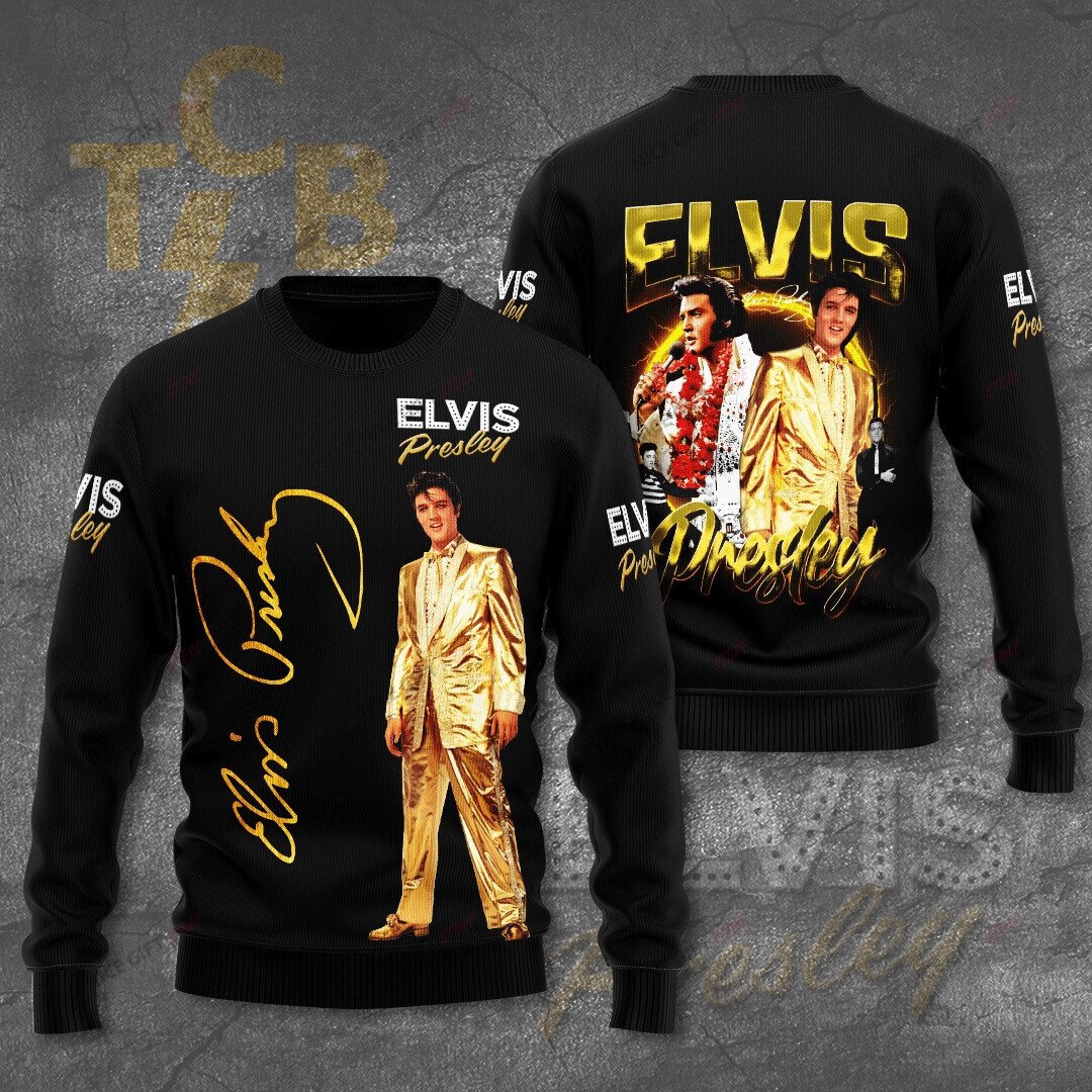 Elvis Presley Crewneck Sweatshirt 3Cs-V2G3