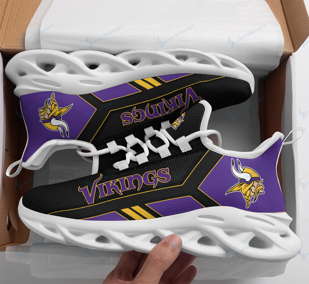 Minnesota Vikings Yezy Running Sneakers Bg95