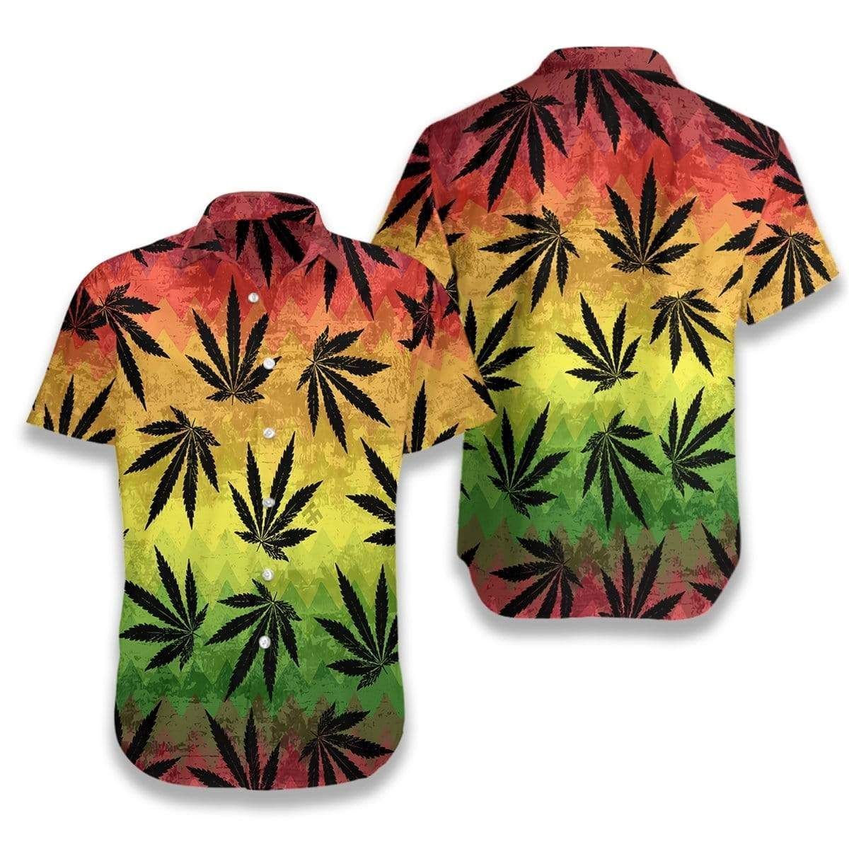 Get Now Marijuana Leaf Cannabis Hawaii Aloha Shirts Ha29906