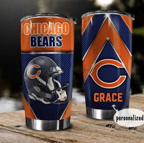 Buy Personalized Chicago Bears Helmet Custom Stainless Steel Tumbler