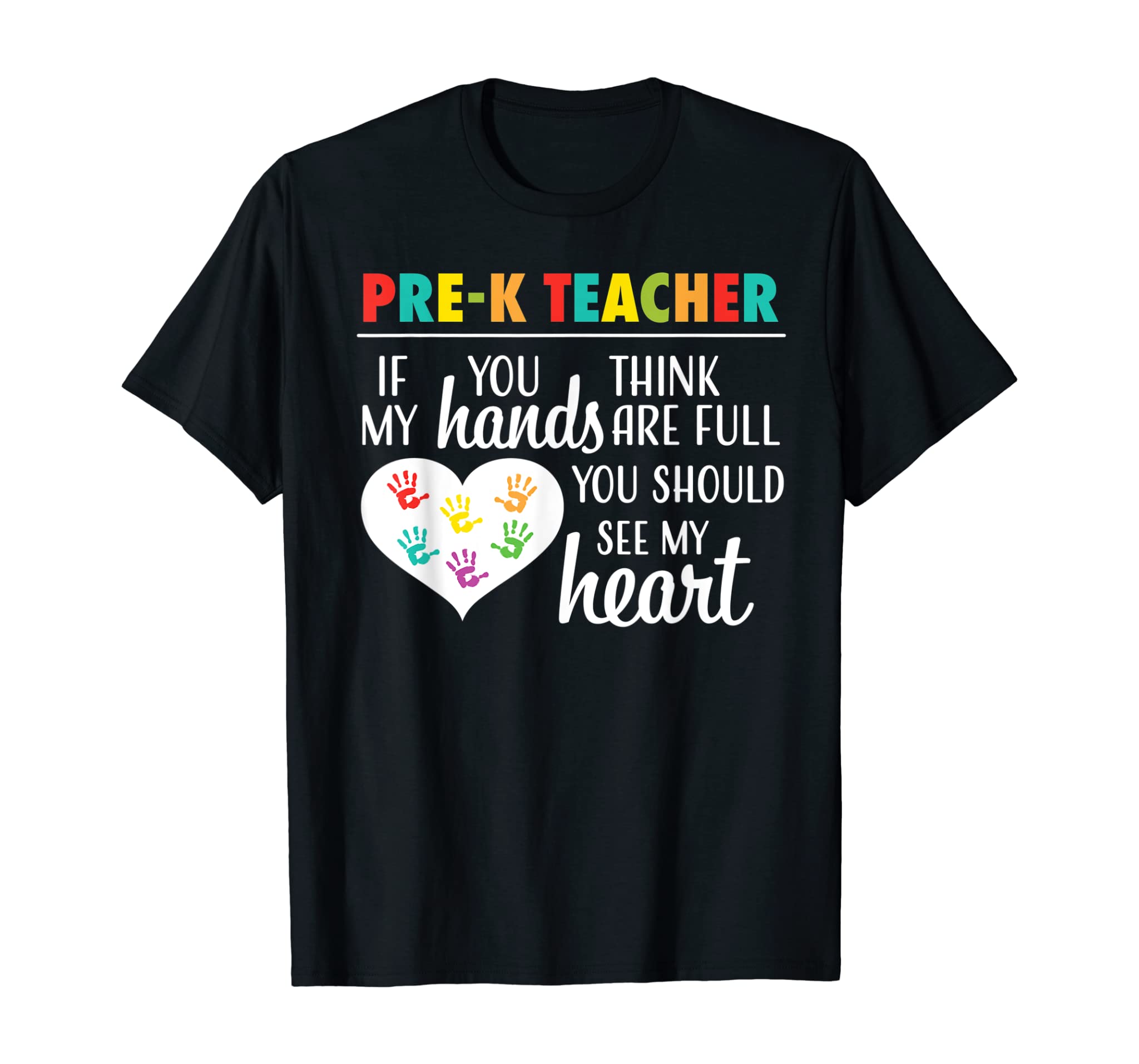 Pre K Teacher Cute Heart Appreciation Gift Shirt for Women T-Shirt