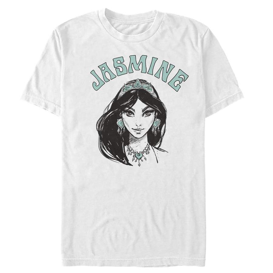 Aladdin Men’s Jasmine Sketch  T Shirt