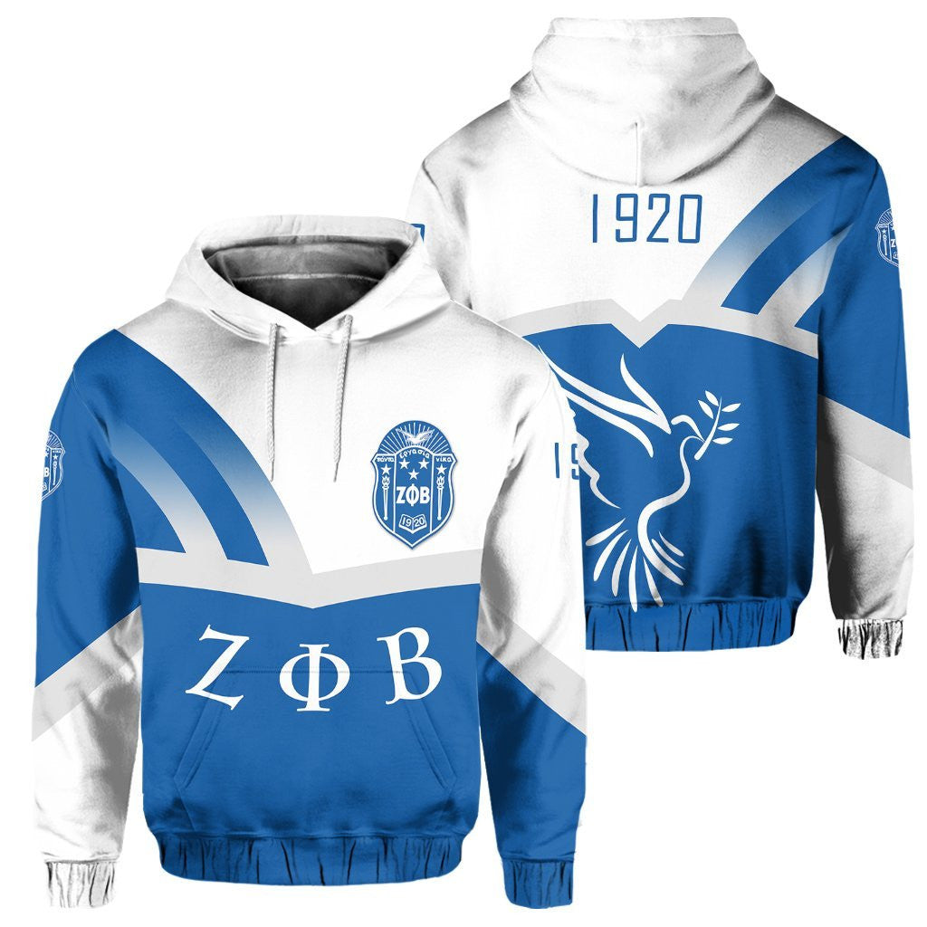 Sorority Hoodie – Zeta Phi Beta 1920 Dove Pullover Hoodie – Prime Style