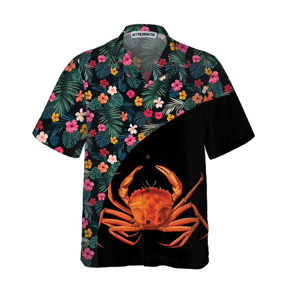 Crab Flower Hawaii Unique Print Shirt Ha67917