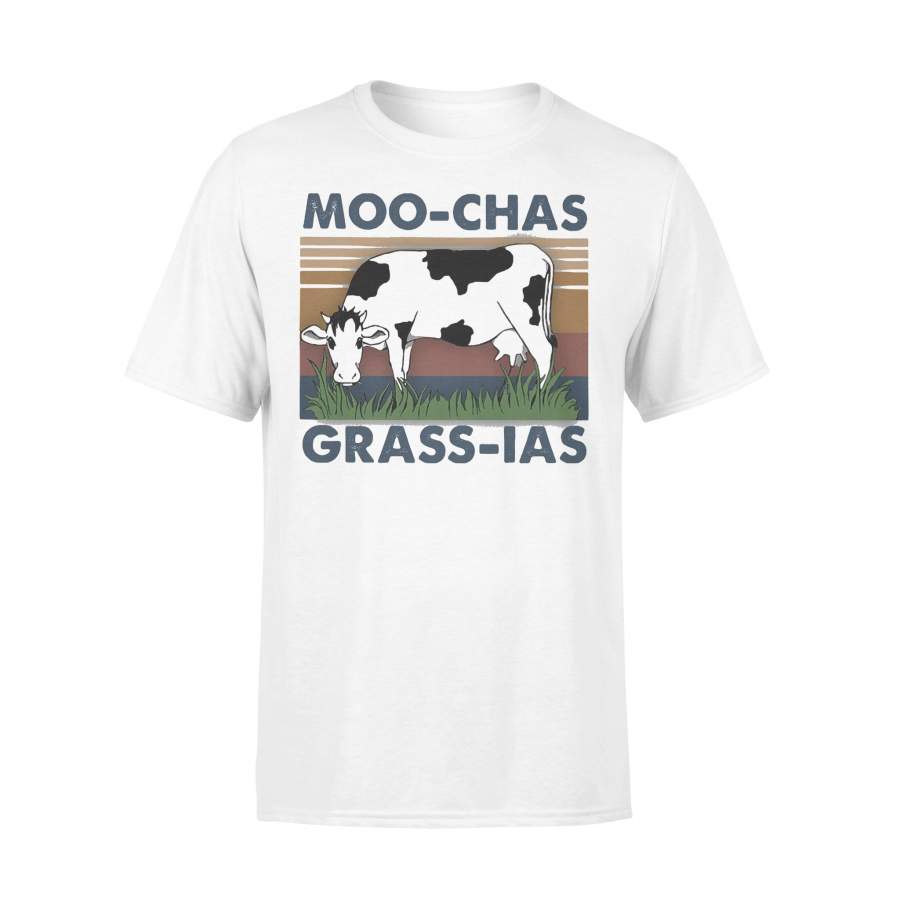 Cow Moo-Chas Grass-Ias Vintage Retro T-shirt