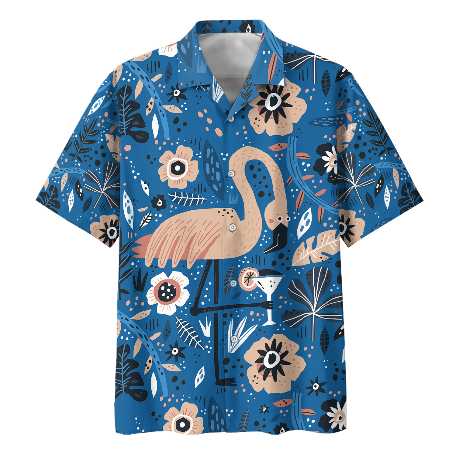 Famille Flamingo Pattern Hawaii Short Ha38014