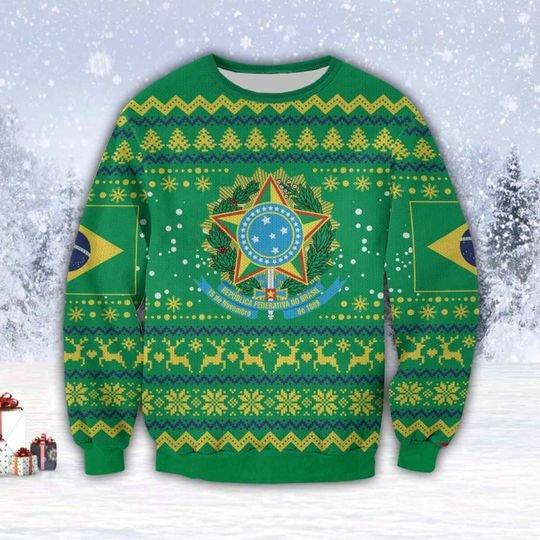 Brazil Ugly Christmas Sweater | For Men & Women | Adult | Us4696