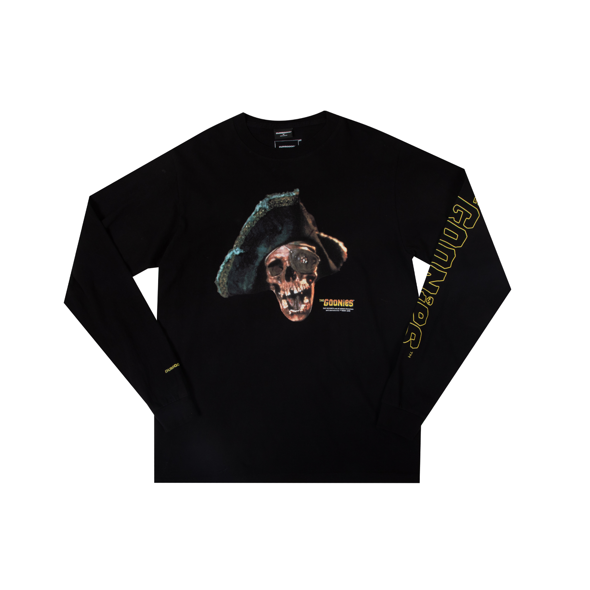 Pirate Skull Black Long Sleeve Tee