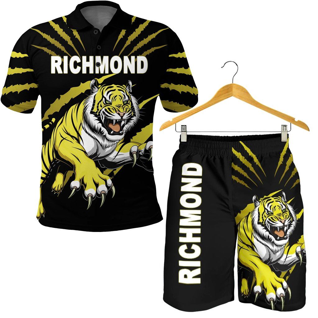 Combo Polo Shirt and Men Short Richmond Tigers K8