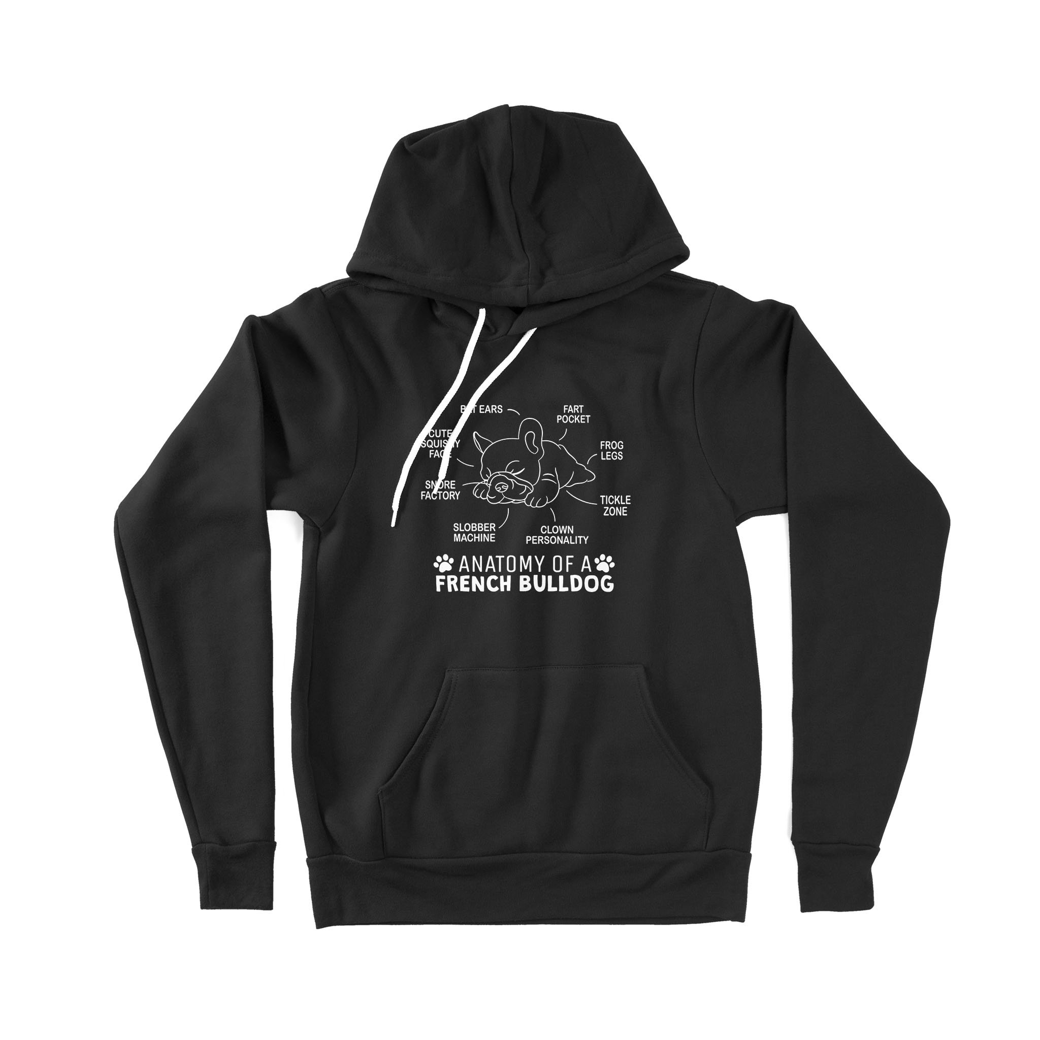 Anatomy Of A French Bulldog – Premium Hoodie