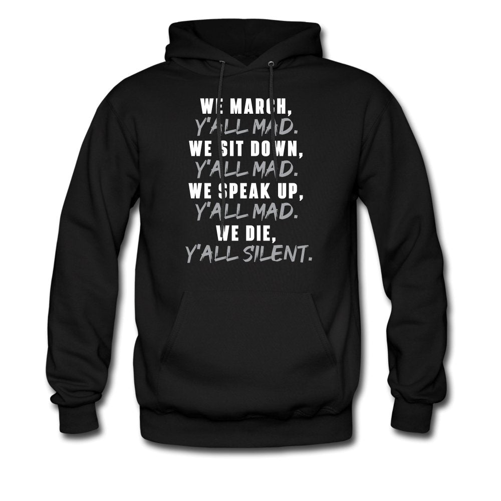 We March – Black History & African Roots Afro Empowerment Gift – Unisex Hoodie