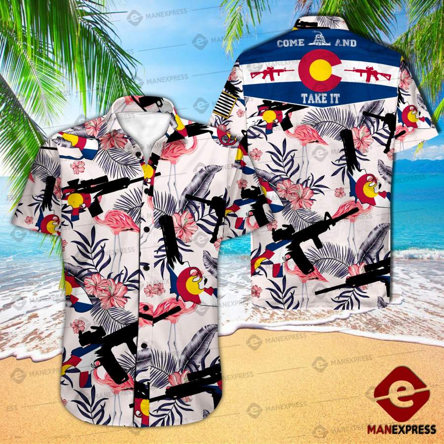 Colorado United Patriot Three Percenter Hawaiian Shirt Ha86686